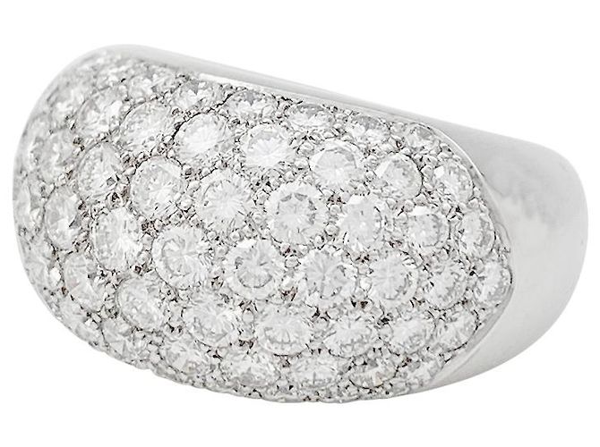 inconnue Pavé-Ring aus Weißgold, Diamanten. - Ansicht 2