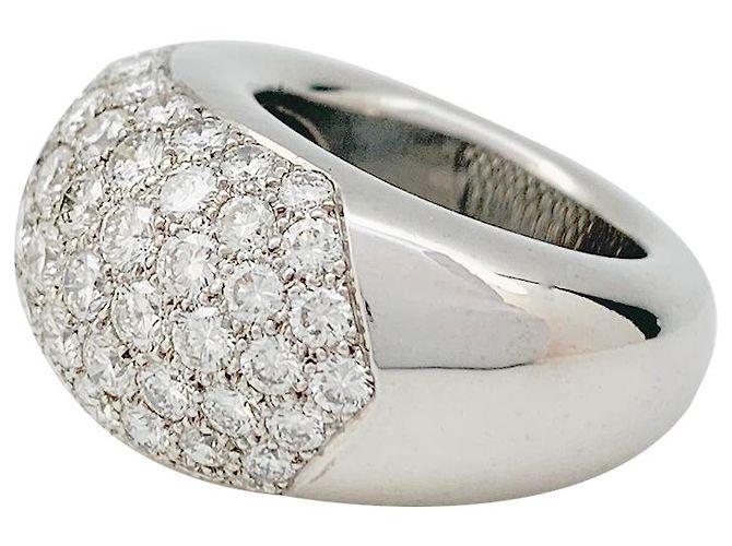 inconnue Pavé-Ring aus Weißgold, Diamanten. - Ansicht 3