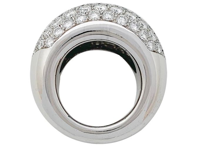 inconnue Pavé-Ring aus Weißgold, Diamanten. - Ansicht 5
