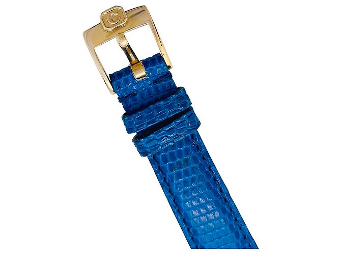 inconnue Chopard "Happy Diamonds" Uhr in Gelbgold, Lapislazuli, Diamanten, cuir. - Ansicht 3