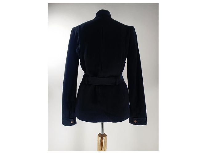 Véronique Branquinho Jacke aus schwarzer Wolle - Ansicht 4