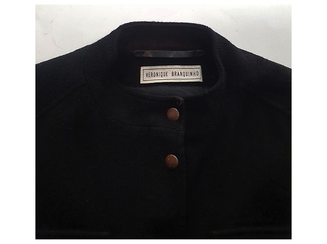 Véronique Branquinho Jacke aus schwarzer Wolle - Ansicht 6
