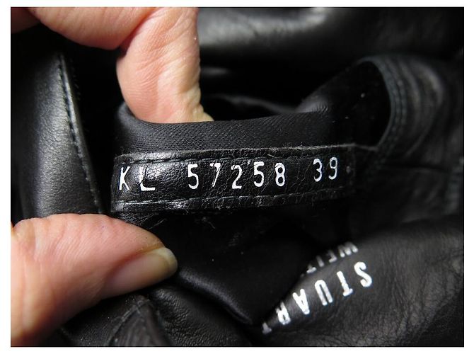 STUART WEITZMAN SCHUHE ABSATZSTIEFEL 39 SCHWARZE LEDERSTIEFEL - Ansicht 12