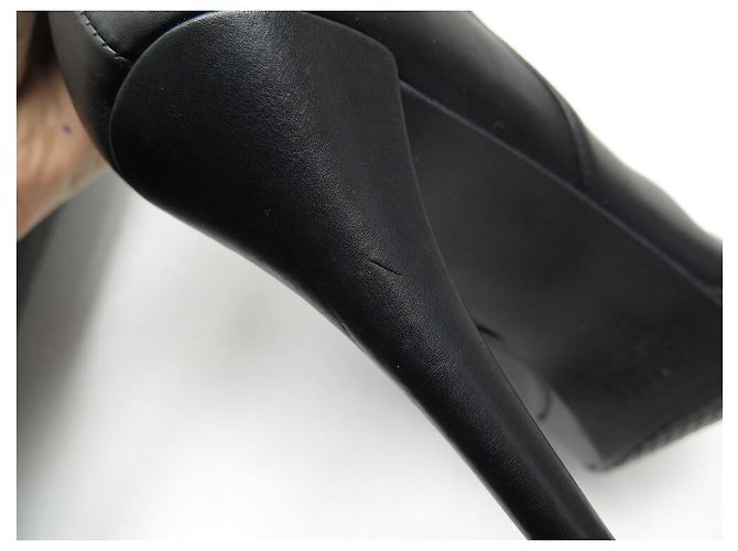STUART WEITZMAN SCHUHE ABSATZSTIEFEL 39 SCHWARZE LEDERSTIEFEL - Ansicht 7