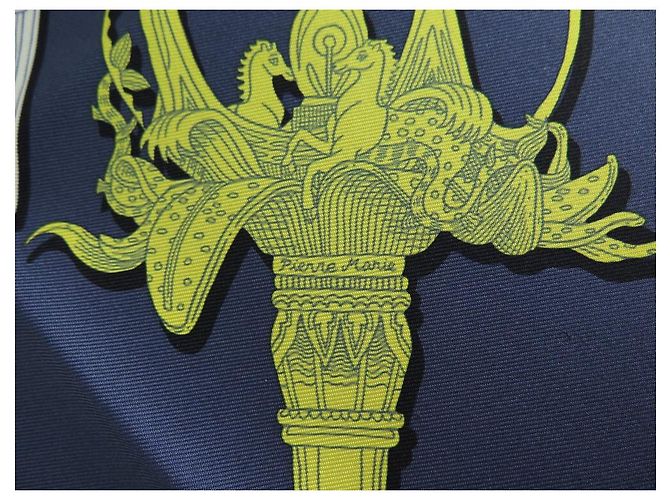 Hermès NUOVA SCIARPA HERMES MERAVIGLIOSE LANTERNE MARIE CARRE 90 SCATOLA SCIARPA DI SETA Blu - vista 6