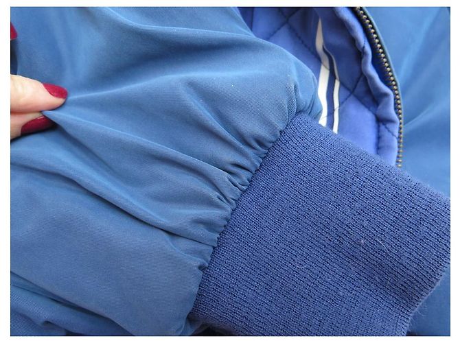 Hermès VINTAGE HERMES SCHACHBOMBERJACKE 2 PIERRE PERON 54 L BLAUE JACKE - Ansicht 17