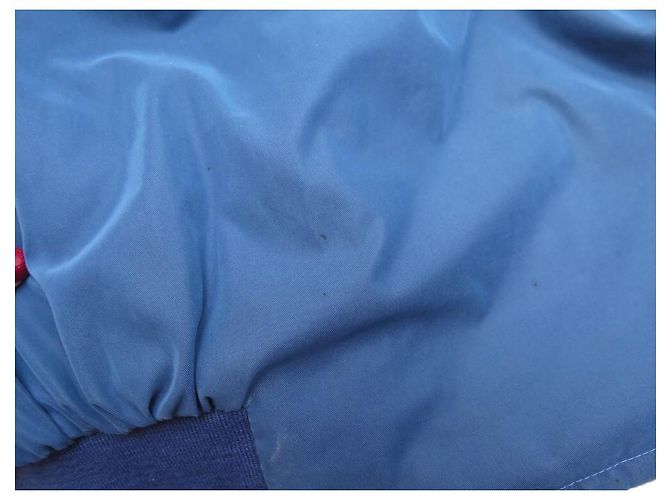 Hermès VINTAGE HERMES SCHACHBOMBERJACKE 2 PIERRE PERON 54 L BLAUE JACKE - Ansicht 18