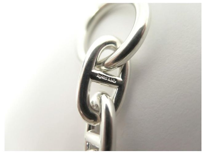Hermès BRACCIALE CON CATENA HERMES GM 12 MAGLIE IN ARGENTO STERLING + SCATOLA IN ARGENTO - vista 6