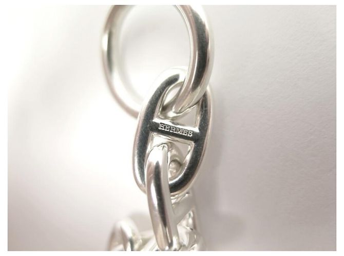Hermès BRACCIALE CON CATENA HERMES GM 12 MAGLIE IN ARGENTO STERLING + SCATOLA IN ARGENTO - vista 7