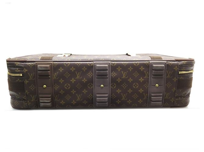 LOUIS VUITTON BORSA DA VIAGGIO VALIGIA SATELLITE 70 Monogram Canvas Suitcase Marrone - vista 3