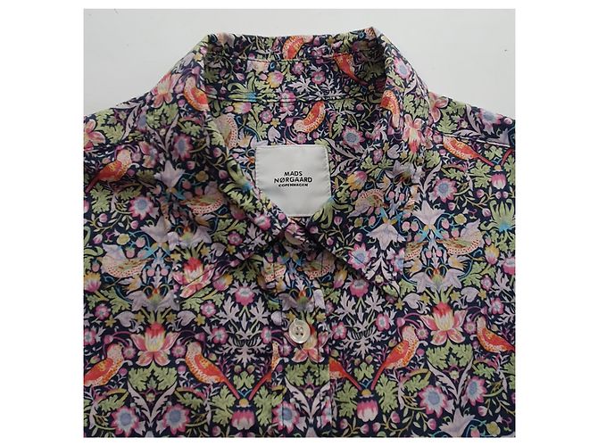 Camisa Mads Norgaard de algodón Multicolor - vista 5