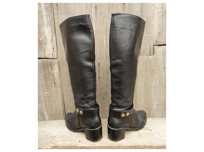Heschung Lederstiefel schwarz Größe 39 - Ansicht 4