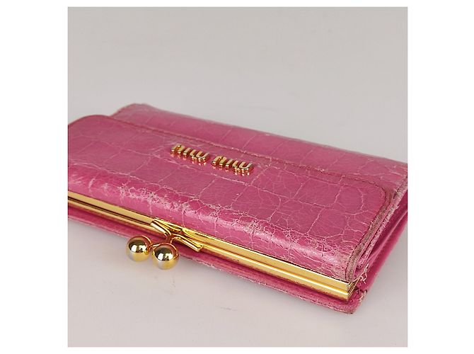 Miu Miu Carteira Madras com estampa de coco - vista 3