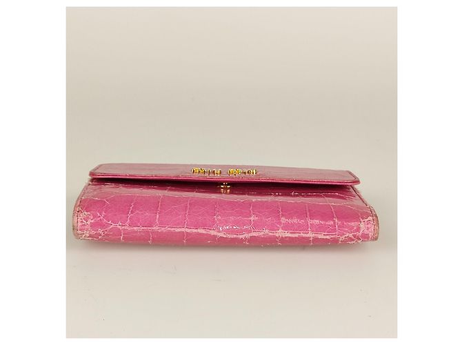 Miu Miu Carteira Madras com estampa de coco - vista 4