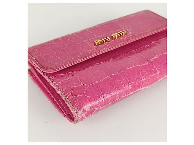 Miu Miu Carteira Madras com estampa de coco - vista 5