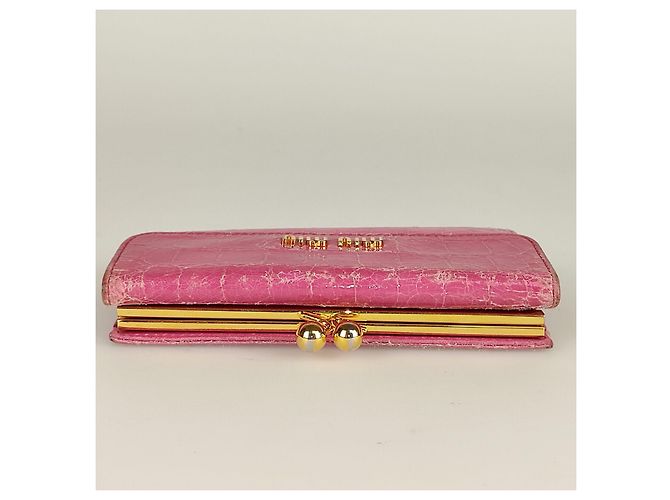 Miu Miu Carteira Madras com estampa de coco - vista 6