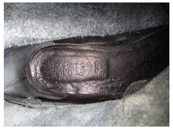 Stivaletti Sartore in pelle brogue neri 39 FR Nero - vista 7
