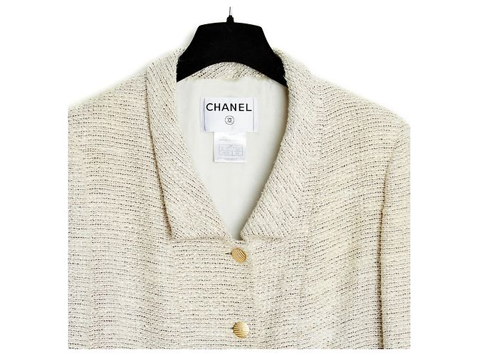 Chanel 02P BEIGE TWEEDJACKE FR42 - Ansicht 2