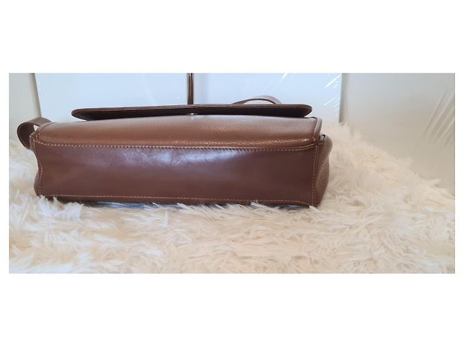 Borsa a tracolla Gucci in pelle marrone - vista 3