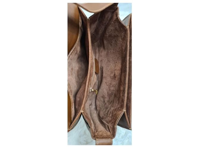 Borsa a tracolla Gucci in pelle marrone - vista 4