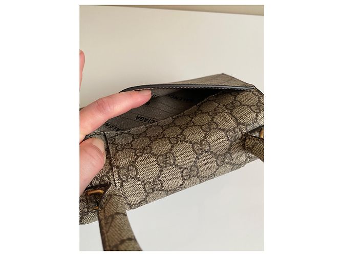 Gucci x Balenciaga Borsa per progetti hacker a clessidra Beige - vista 13