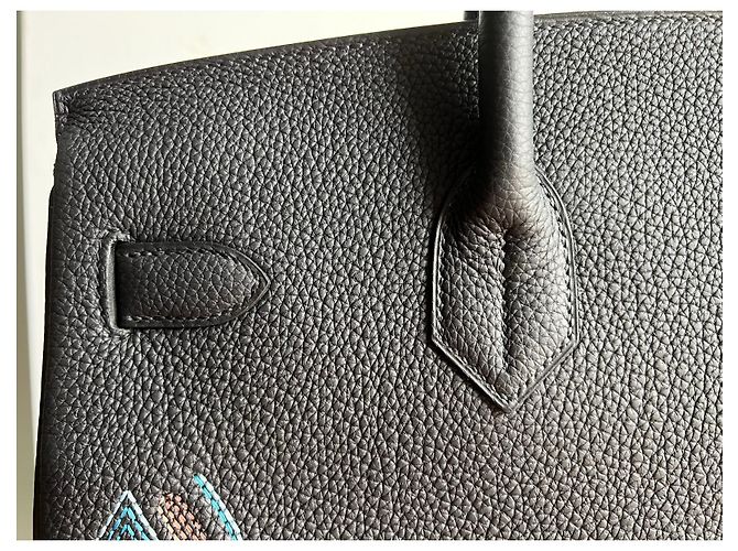 Sac à dépêches Hermès Hermes Haut a Courroies 40 Nero - vista 10