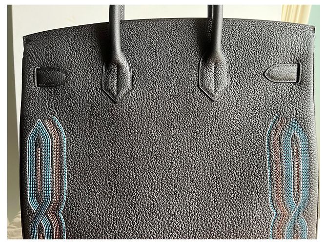 Sac à dépêches Hermès Hermes Haut a Courroies 40 Nero - vista 11