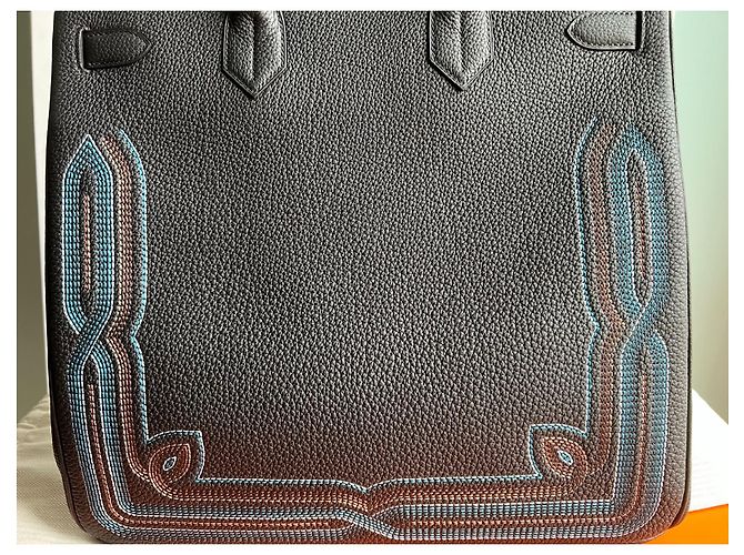 Sac à dépêches Hermès Hermes Haut a Courroies 40 Nero - vista 12