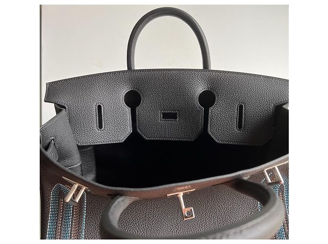 Sac à dépêches Hermès Hermes Haut a Courroies 40 Nero - vista 15