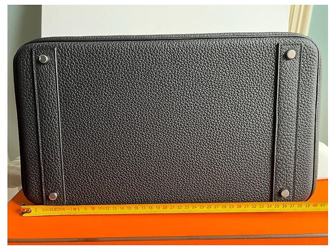 Sac à dépêches Hermès Hermes Haut a Courroies 40 Nero - vista 16