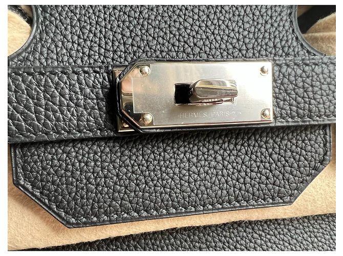 Sac à dépêches Hermès Hermes Haut a Courroies 40 Nero - vista 2