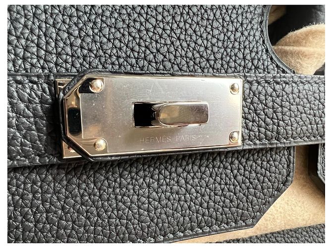 Sac à dépêches Hermès Hermes Haut a Courroies 40 Nero - vista 3