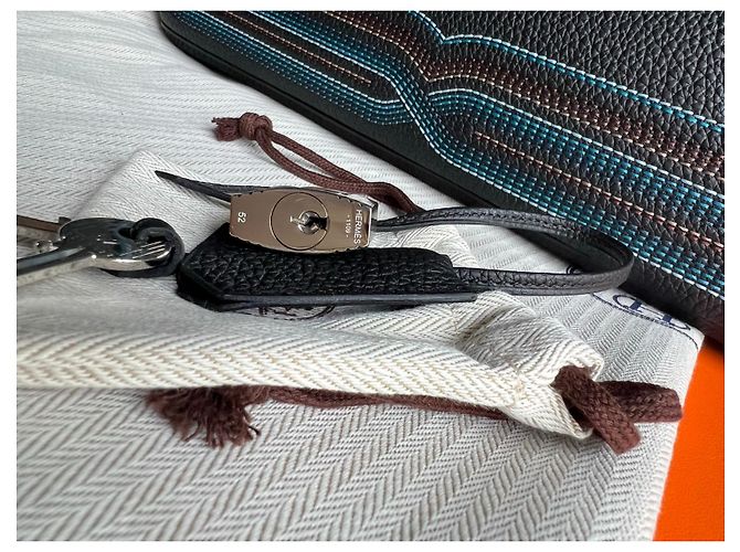 Sac à dépêches Hermès Hermes Haut a Courroies 40 Nero - vista 5