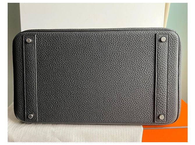 Sac à dépêches Hermès Hermes Haut a Courroies 40 Nero - vista 7