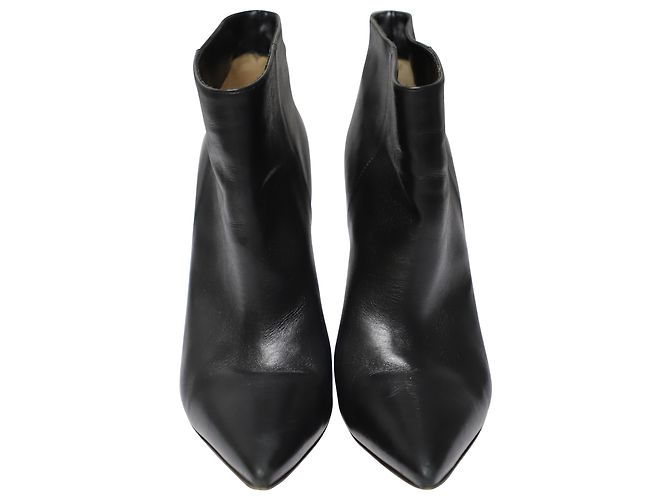 Botines con Cremallera Gianvito Rossi en Cuero Negro - vista 2