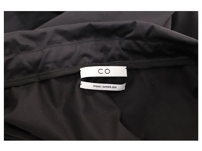 Marc by Marc Jacobs Co Langarmbluse aus schwarzer Baumwollpopeline - Ansicht 3