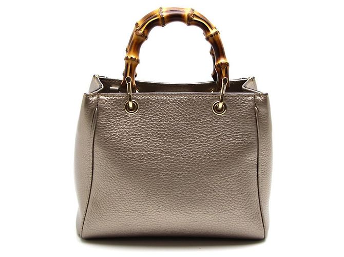 [Usato] Gucci Bamboo 2WAY borsa Pelle bronzo / finiture in metallo oro - vista 3