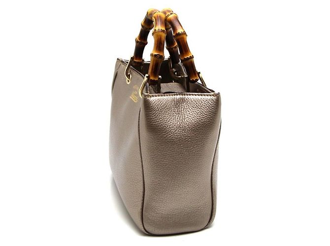 [Usato] Gucci Bamboo 2WAY borsa Pelle bronzo / finiture in metallo oro - vista 4