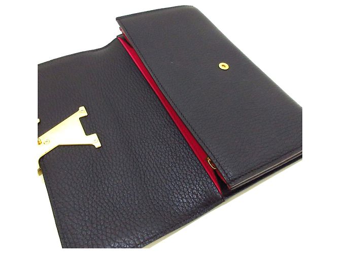 Louis Vuitton Portefeuille capucines Negro - vista 3