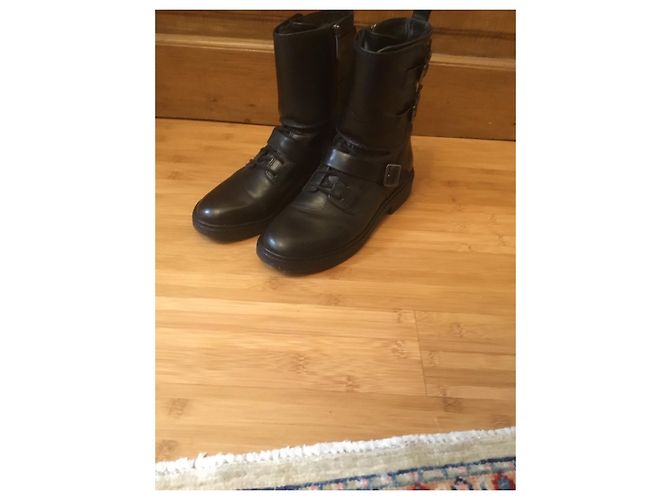 Botas Biker Belle Sigerson Morrison de Cuero Negro 37 - vista 2