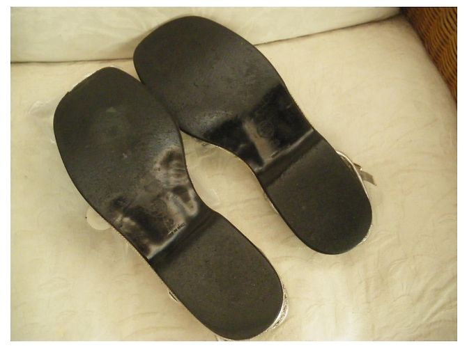 Chanel Sandalen Silber - Ansicht 11