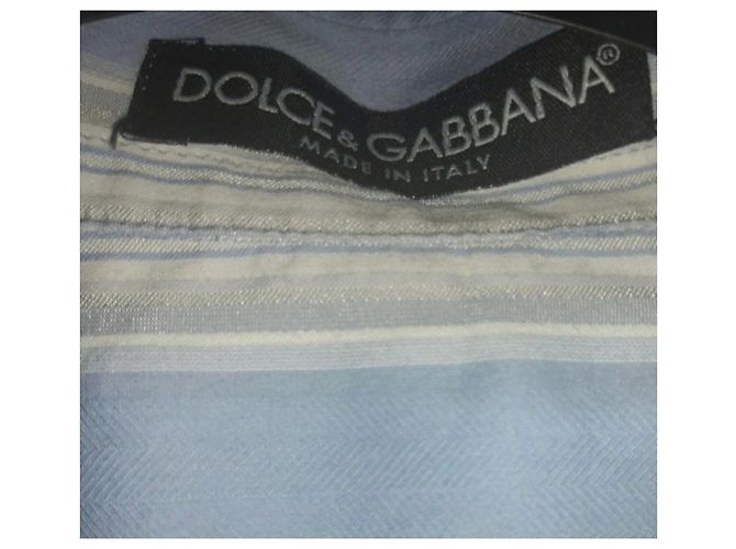 Camisa Dolce & Gabbana de algodón azul claro - vista 3