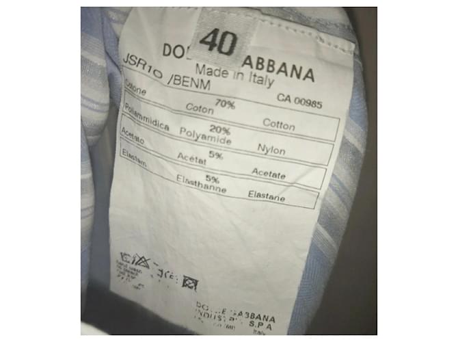 Camisa Dolce & Gabbana de algodón azul claro - vista 4