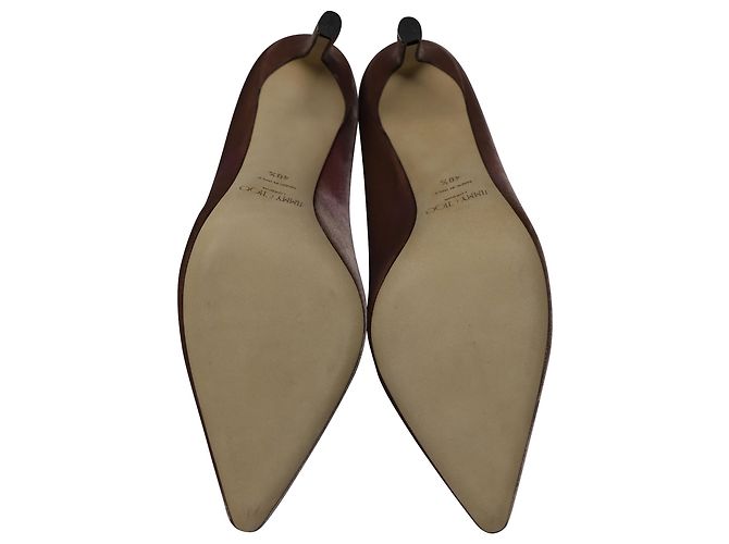 Décolleté Romy 100 Jimmy Choo in velluto rosa - vista 5