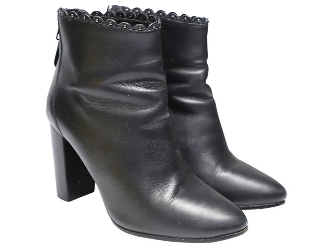 Coach Bottines Terence en Cuir Noir - vue 3