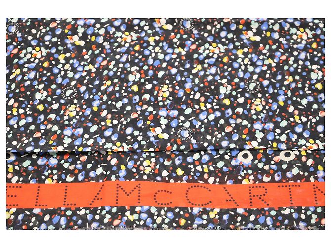 Stella Mc Cartney Sciarpa Stella Mccartney con stampa Splatter in seta multicolor Stampa python - vista 2