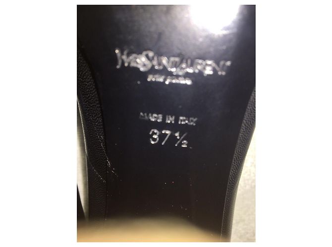 Yves Saint Laurent Tacón YSL Tripon con tacón triangular espejado Negro - vista 6