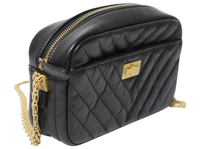 Chanel Small Reissue Camera Bag in Black Leather - view 2