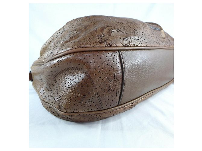 Burberry Avondale lasergeschnittene Hobo-Tasche Braun Kastanie - Ansicht 6
