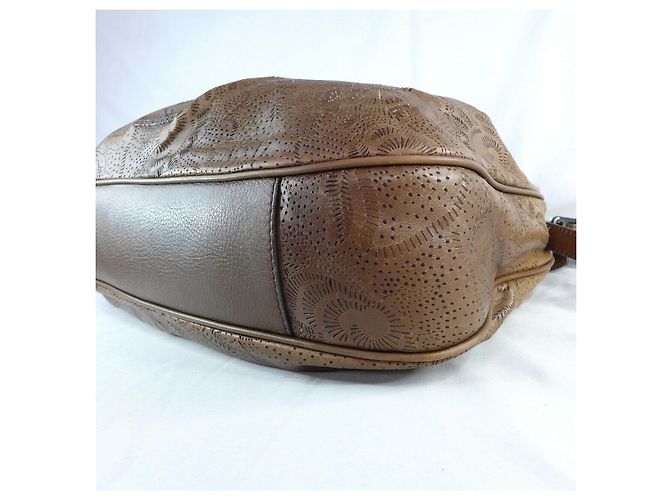 Burberry Avondale lasergeschnittene Hobo-Tasche Braun Kastanie - Ansicht 7